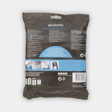 PerfectFit Bags Code D (15 litre), 3 Dispenser Packs, 120 Bags