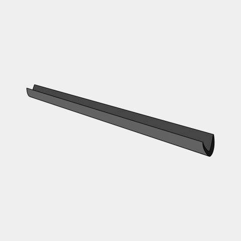 Protection Strip V-model - Black