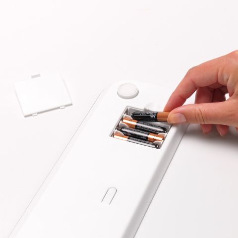 Personenweegschaal ReNew, op batterijen - White