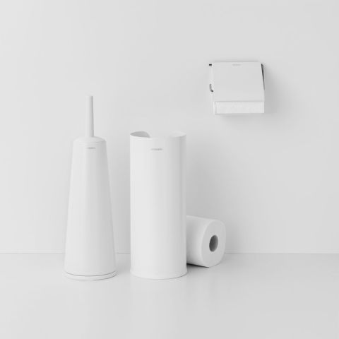 Escobilla de baño con soporte ReNew - White
