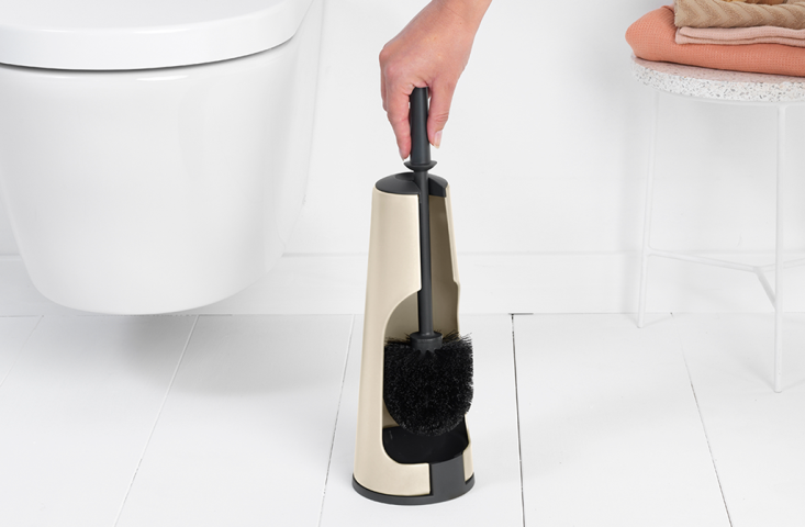 Brosse de toilettes et support ReNew - Soft Beige