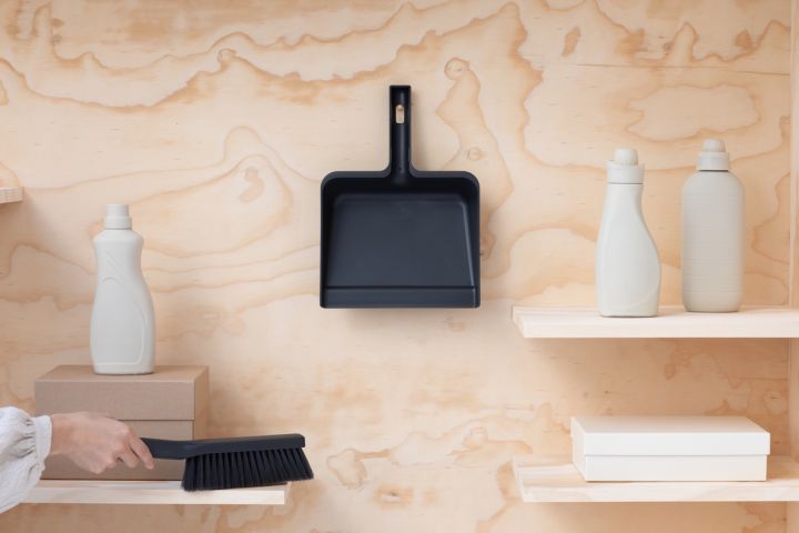Dustpan and Brush Set SinkSide - Dark Grey