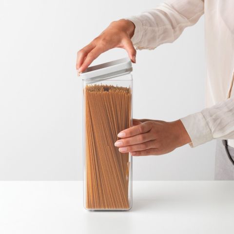 Square Canister 2.5 litre - Tasty+ - Light Grey