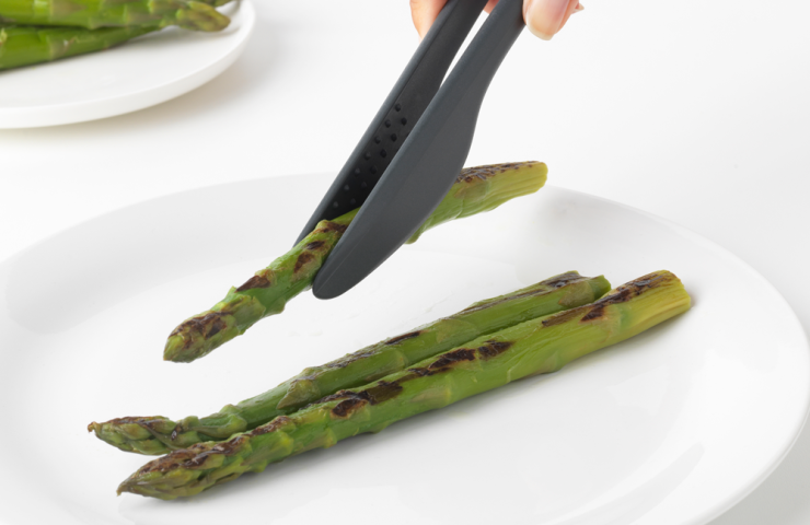 Kitchen Tongs plus Tweezers TASTY+ - Granite Grey