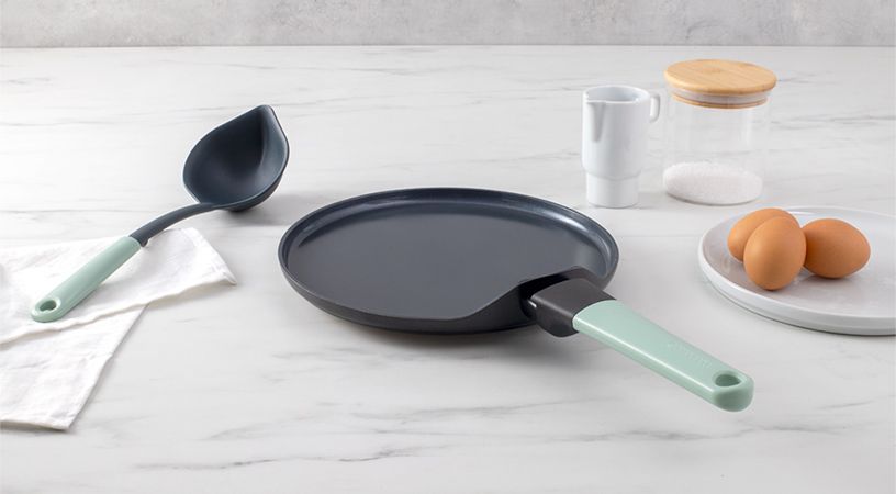 Tasty+ Pannenkoekenpan 25 cm, anti-aanbak - Jade Green