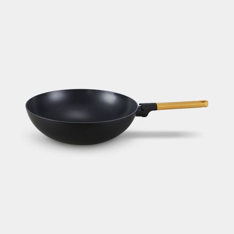 Tasty+ Wokpan 30 cm, anti-aanbak - Honey Yellow