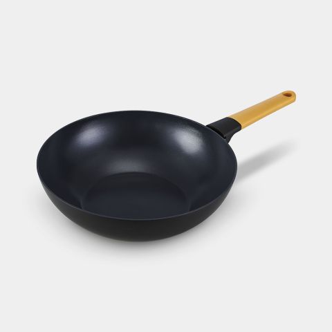 Tasty+ Wokpan 30 cm, anti-aanbak - Honey Yellow