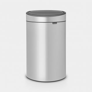 Touch Bin New 40 litres - Metallic Grey