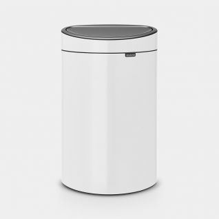 Touch Bin New 40 litres - White