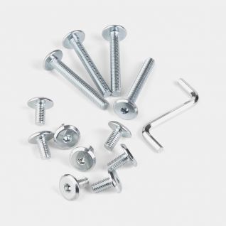 Set of all Bolts + Key Silver
