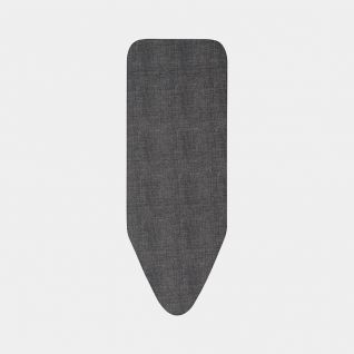 Ironing Board Cover C 124 x 45 cm, Complete Set - Denim Black