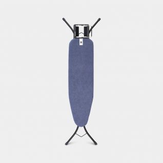 Strijkplank A 110 x 30 cm, voor stoomstrijkijzer - Denim Blue