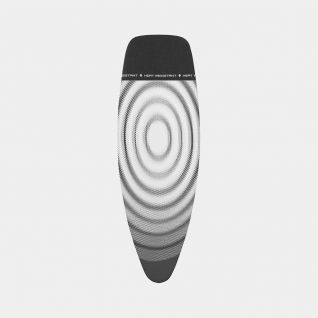 Bügelbrettbezug D 135 x 45 cm komplettes Set - Titan Oval