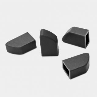 Fußkappen für Faltbares Abtropfgestell 4er-Set - Dark Grey