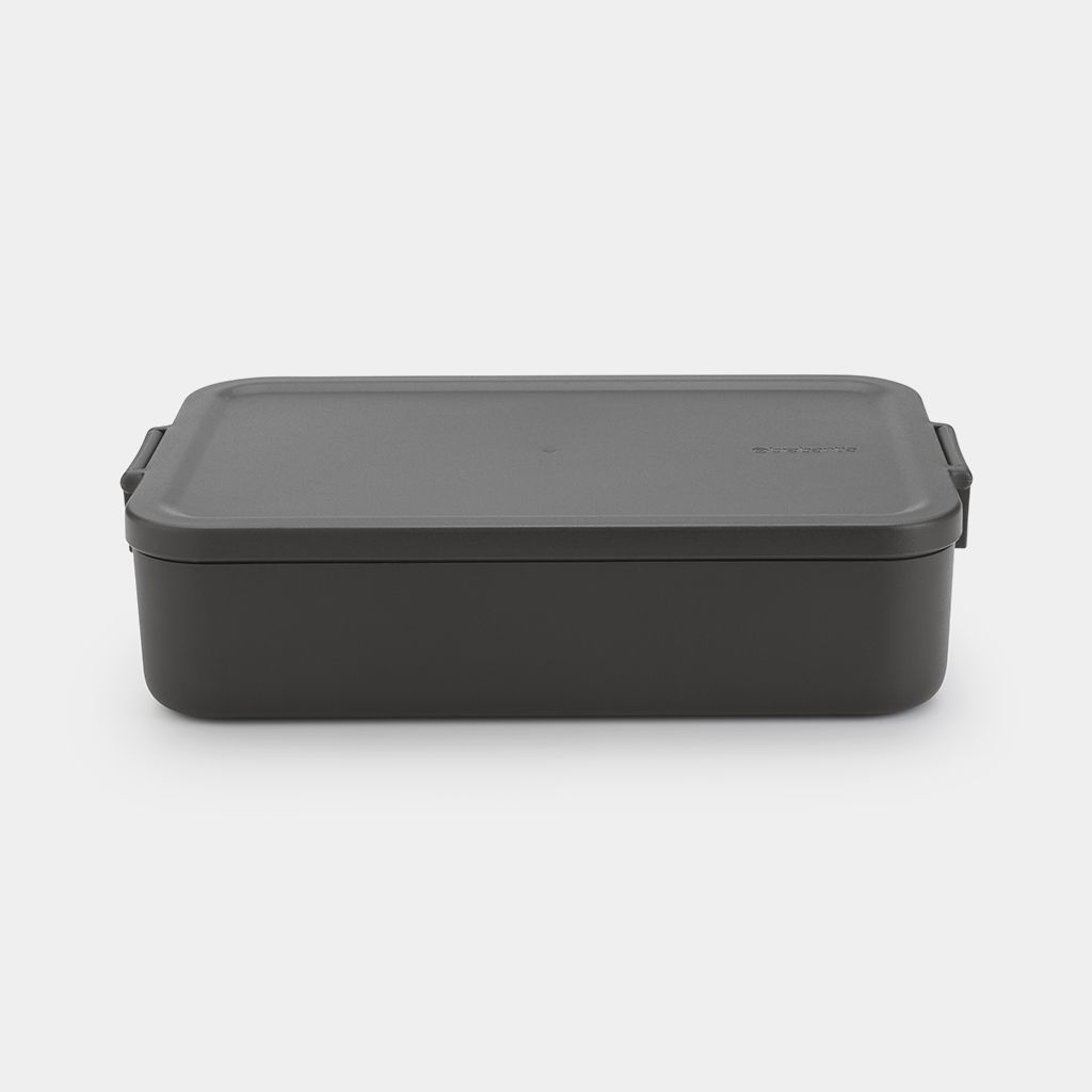 Make & Take Lunch Box Large, Plastic - Dark Grey