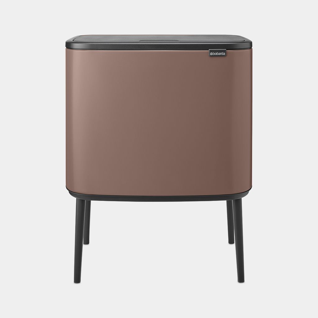 Bo Touch Bin 11 + 23 litre - Satin Taupe