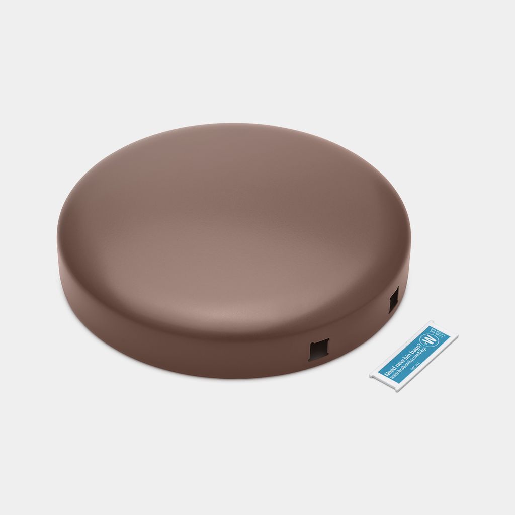 Lid NewIcon Step on Trash Can 1.3 gallon (5L)  -  Mineral Tranquil Taupe