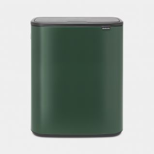 Green big waste bin with touch