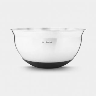 Mixing Bowl 1.6 litre - Matt Steel / Black