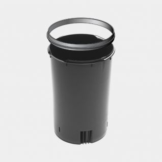 Plastic Inner Bucket with Handle and Upper Rim 20 litre - Black