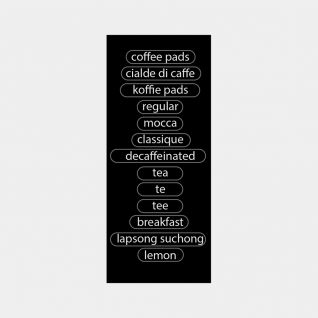 Etiketten Kaffeepaddose Senseo 