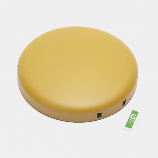 Tapa NewIcon para cubo pedal 30 litros - Mineral Mustard Yellow