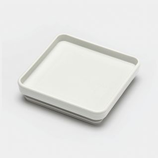Lid Square Canister Light Grey