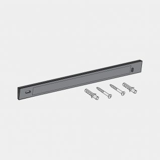 Tira y tornillos para soporte de barra de utensilios S-Line Black