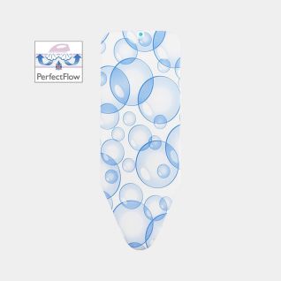 Copriasse da Stiro C 124 x 45 cm, Set Completo - Bubbles, Cotone equosolidale