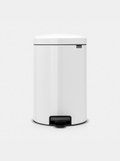 NewIcon Pedal Bin 20 litre - White