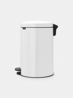 NewIcon Pedal Bin 20 litre - White