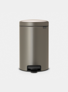 Poubelle à pédale newIcon 12 litre - Platinum