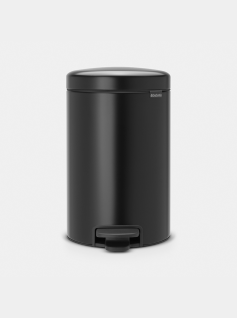 NewIcon Pedal Bin 12 litre - Matt Black