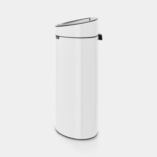 Touch Bin New 40 litre - White