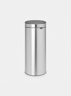 Touch Bin New 30 litre - Matt Steel