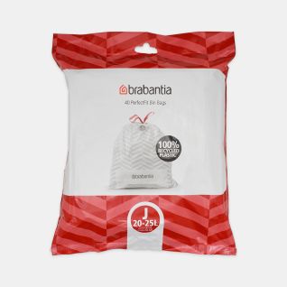 Sacs poubelle PerfectFit Code J (23 litres), Distributeur, 40 sacs