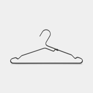 Aluminium Clothes Hangers Set of 4 - Black