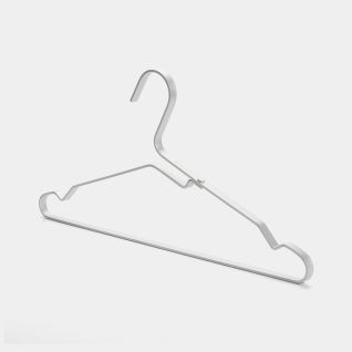Aluminium Clothes Hangers Set of 4 - Silver