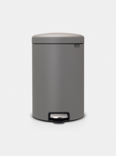 NewIcon Pedaalemmer 20 liter - Mineral Concrete Grey
