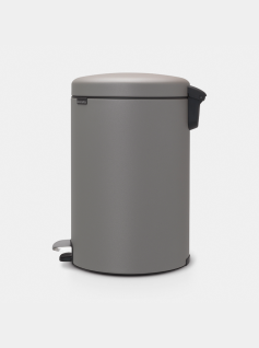 NewIcon Pedaalemmer 20 liter - Mineral Concrete Grey