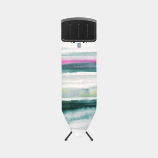 Bügelbrett C 124 x 45 cm, für Dampferzeuger - Morning Breeze, Fairtrade-Baumwolle