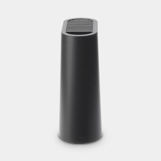 Knife Block with Utensil Holder Dark Grey