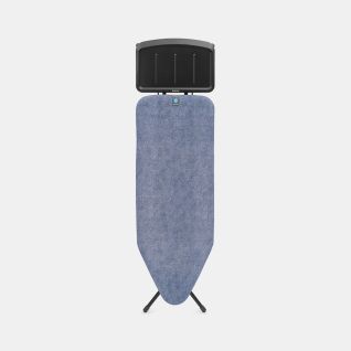 Mesa de planchar C 124 x 45 cm, para generador de vapor - Denim Blue, Algodón Fairtrade