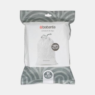 PerfectFit Bags Code H (50-60 litre), Dispenser Pack with 40 Bags