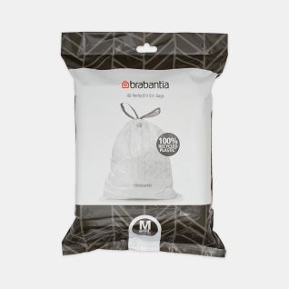 Sacs poubelle PerfectFit Code M (60 litres), Distributeur 40 sacs