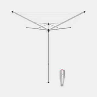 Rotary Topspinner 40 metre, with Ground Spike, &Oslash; 45mm, SplitPole - Metallic Grey