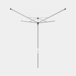 Rotary Topspinner 40 metre, with Ground Spike, &Oslash; 45mm, SplitPole - Metallic Grey