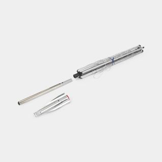 Rotary Lift-O-Matic 40 metre, with Ground Spike, &Oslash; 45mm, SplitPole - Metallic Grey