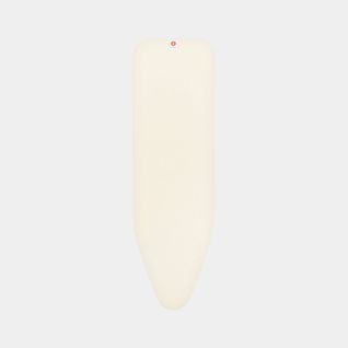 Ironing Board Cover B 49 x 15 in (124 x 38 cm), Top Layer - Ecru