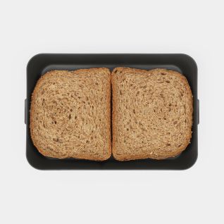 Make & Take Lunch Box Large, Plastic - Dark Grey